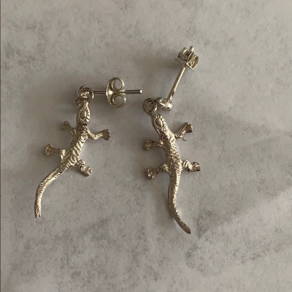 NWT Sterling Silver Lizard Earrings - Picture 1 of 3